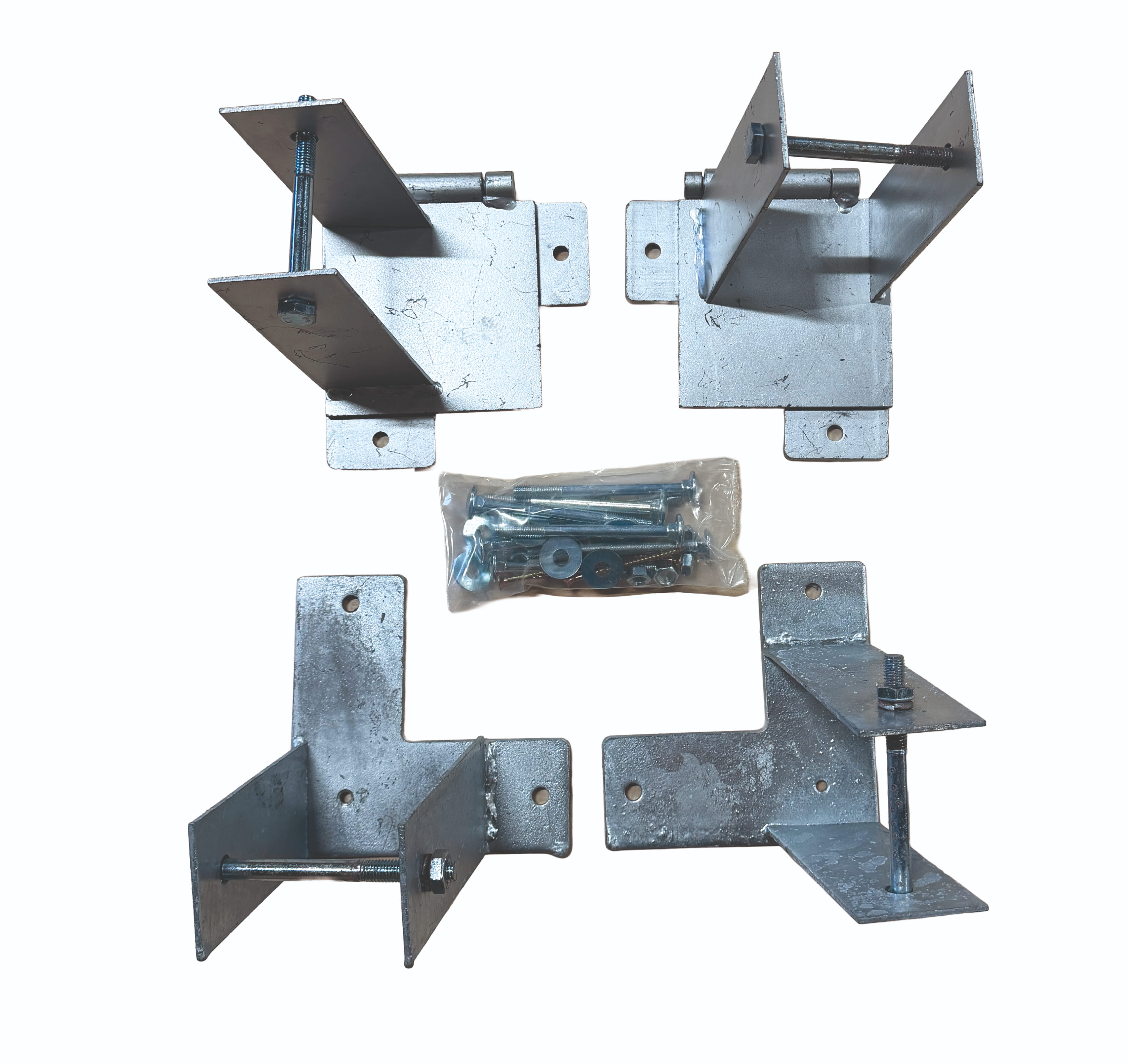 Montagehülsen-Set, 2 fest 2 klappbar